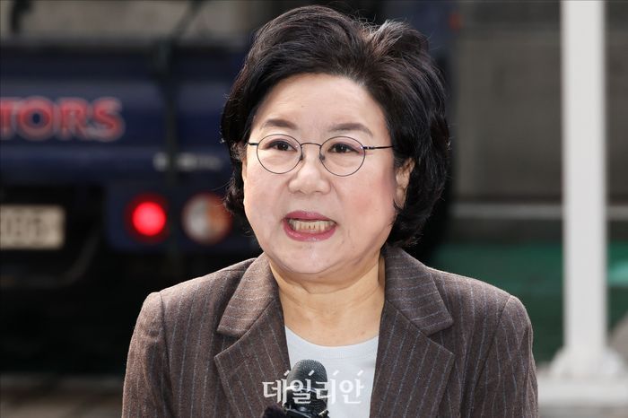 이혜훈 기획예산처 장관 후보자가 지난달 29일 오전 서울 중구 예금보험공사에 마련된 인사청문회 준비 사무실로 출근하며 취재진 앞에서 소감을 말하고 있다. ⓒ데일리안 홍금표 기자