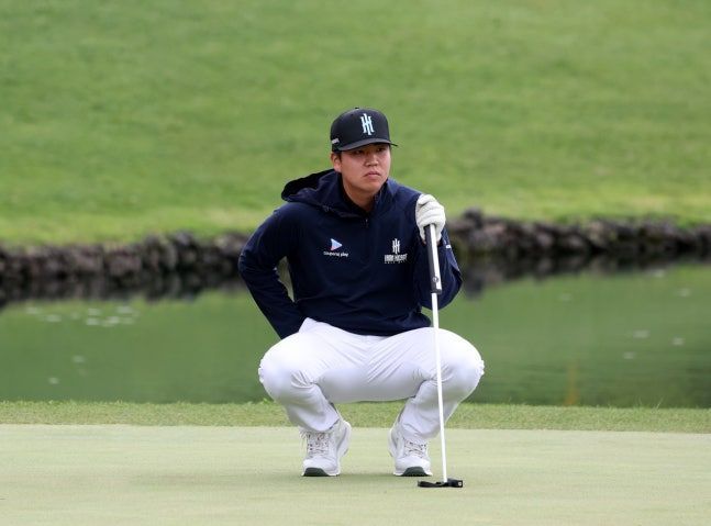 지난 5월 SK텔레콤 오픈에 참가했던 장유빈. ⓒ KPGA