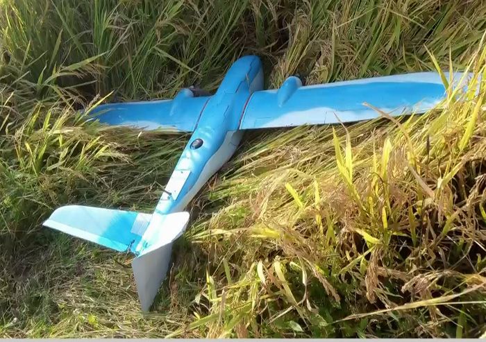 북한이 한국발 무인기라며 공개한 사진 .ⓒ조선중앙TV 캡처