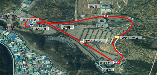 인천가족공원 무료 셔틀버스 운행 안내도 ⓒ 인천시 제공