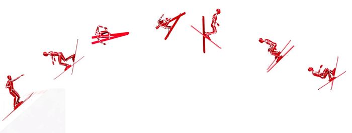 빅 에어 종목에 도입된 고속 카메라 컴퓨터 비전 기술. ⓒ 오메가