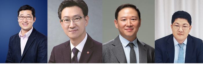 (왼쪽부터) 김범석 쿠팡Inc 의장, 고정욱 롯데지주 대표이사, 허희수 SPC그룹 사장, 이병만 코스맥스 부회장.ⓒ각 사