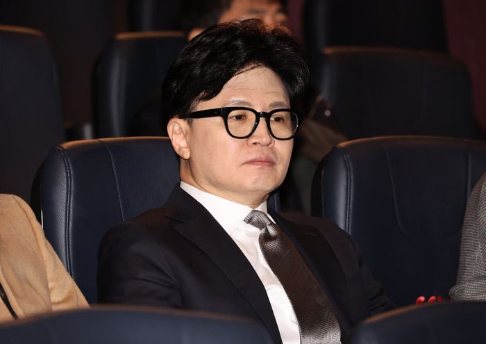 한동훈 국민의힘 전 대표가 28일 서울 영등포구 한 영화관에서 
