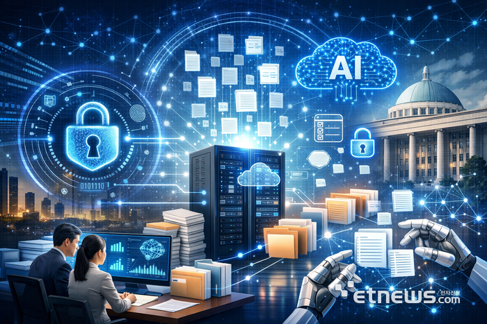 문서중앙화 솔루션 '엠파워 이지스-씨' 개념도