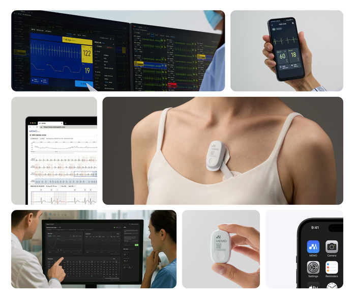 휴이노의 웨어러블 센서 기반 심전도 모니터링 솔루션(사진=휴이노)