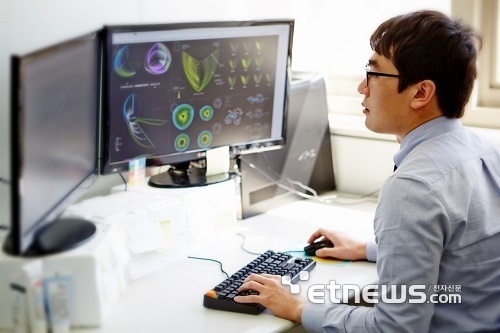 GC지놈 연구진이 유전체 분석을 하고 있다.