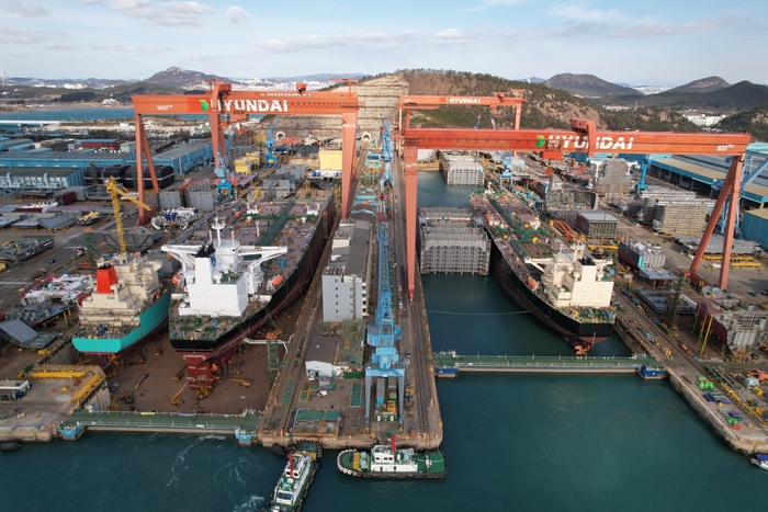HD현대삼호 야드 전경. HD현대