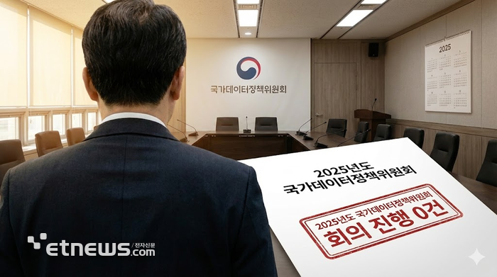 국가데이터정책 컨트롤타워인 국무총리 소속 국가데이터정책위원회(이하 정책위)가 지난해 회의를 한 건도 열지 않는 등 유명무실해진 것으로 확인됐다. [사진=AI로 생성]