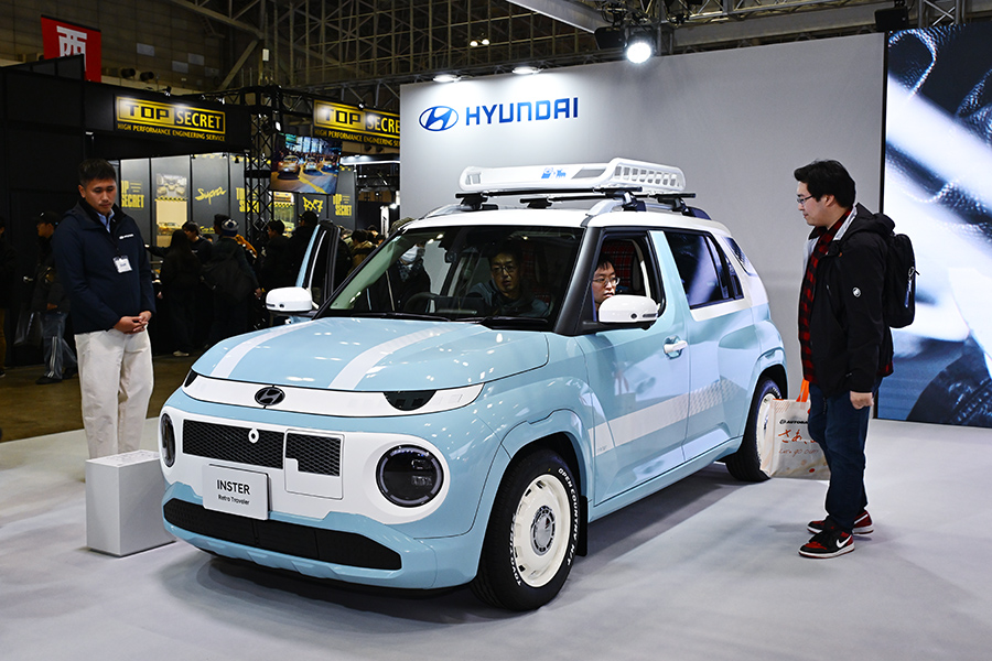 현대 인스터 레트로 트래블러 콘셉트. 사진: 김학수 기자