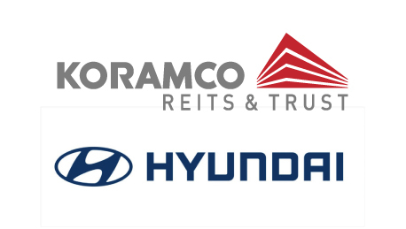 코람코자산신타과 현대자동차그룹 CI. 사진 제공=코람코자산신탁