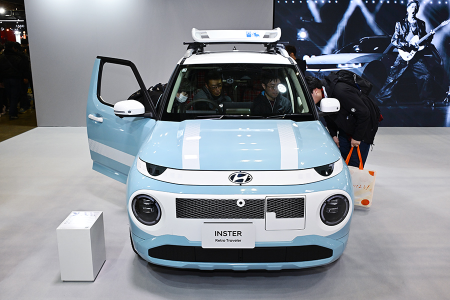 현대 인스터 레트로 트래블러 콘셉트. 사진: 김학수 기자