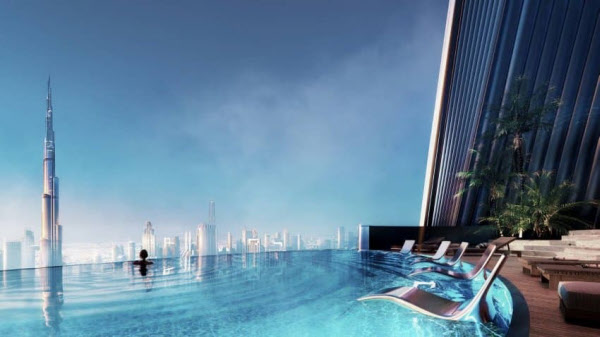 [땅집고] 메르세데스 벤츠 플레이스 인피티니풀 조감도.