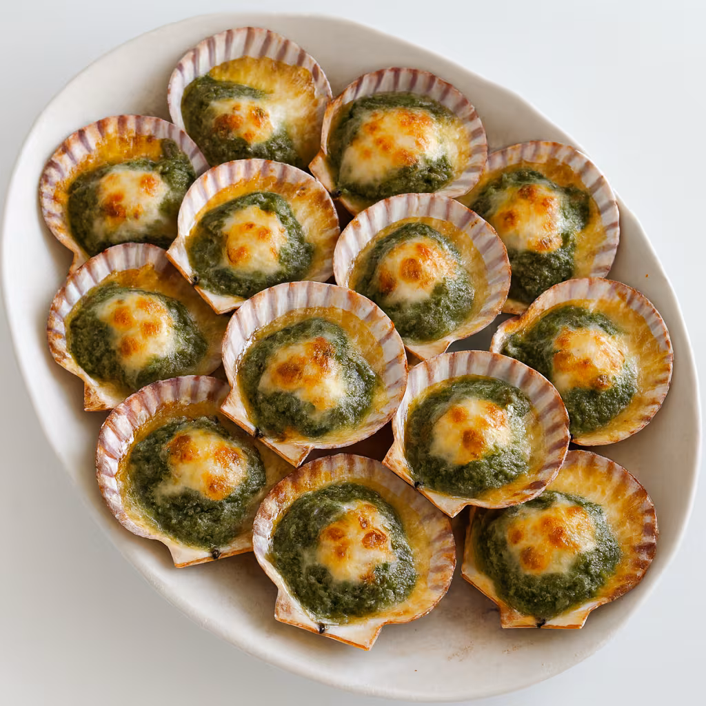 가리비 바질페스토 치즈구이