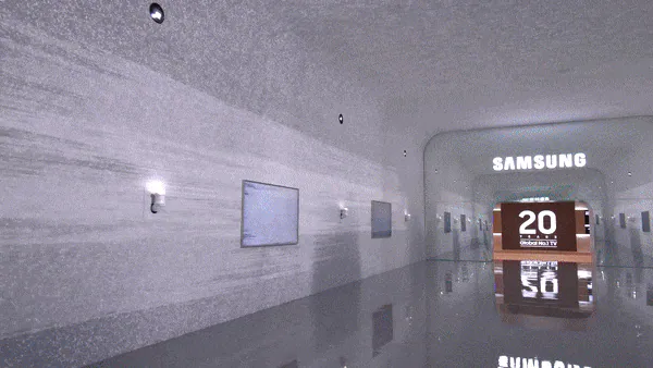 미국 라스베이거스 윈 호텔에 마련된 삼성전자의 CES 2026 전시관./삼성전자 제공