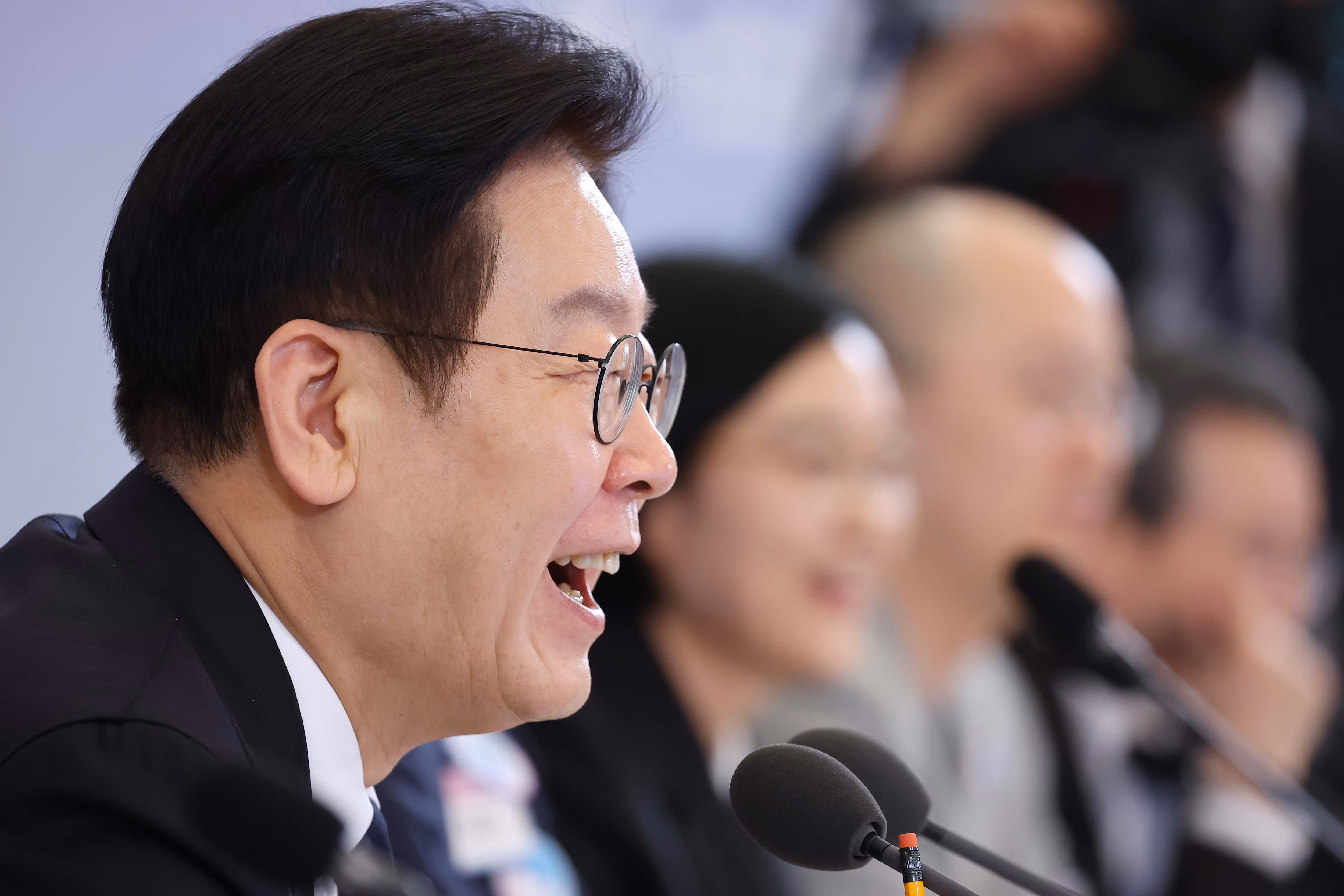 이재명 대통령이 30일 청와대에서 열린 국가창업시대 전략회의  'K-스타트업이 미래를 만든다'에서 발언하고 있다. /뉴스1