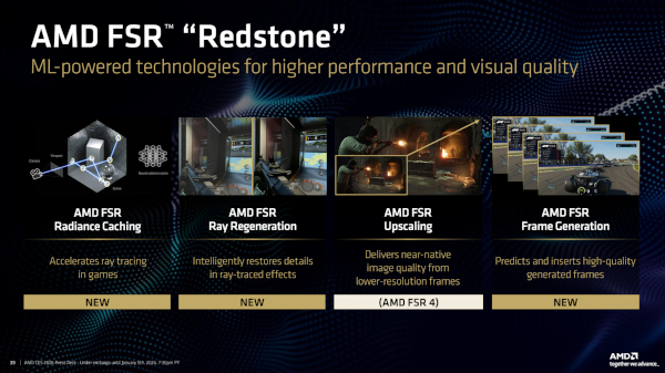 AMD의 FSR 레드스톤 업데이트 주요 특징 / AMD