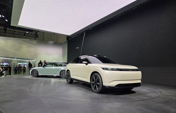 소니 혼다 모빌리티가 올해 CES에서 선보인 아필라 1 실물. / 이선율 기자