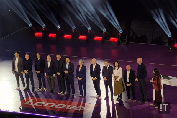 레노버 테크월드@CES 기조연설 무대에 오른 주요 연사들 / 권용만 기자