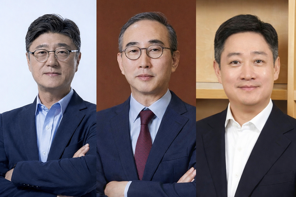 왼쪽부터 정재헌 SK텔레콤 최고경영자, 김영섭 KT 대표, 홍범식 LG유플러스 사장. / 각 사 