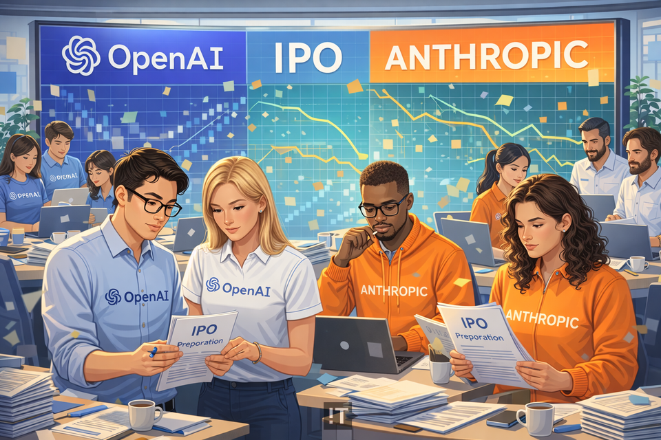 오픈AI, 앤트로픽 등 초대형 비상장 테크 기업들이 잇따라 기업공개(IPO)를 준비하면서 글로벌 자본시장의 시선이 쏠리고 있다. / AI로 만든 이미지