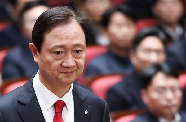 지난 1일 이찬진 금감원장이 시무식에 참석해 금융소비자 보호를 강조했다 / 뉴스1