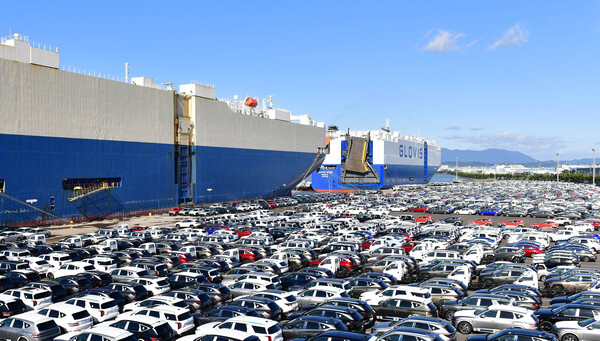 현대차 울산공장 수출선적부두 전경. / 현대자동차