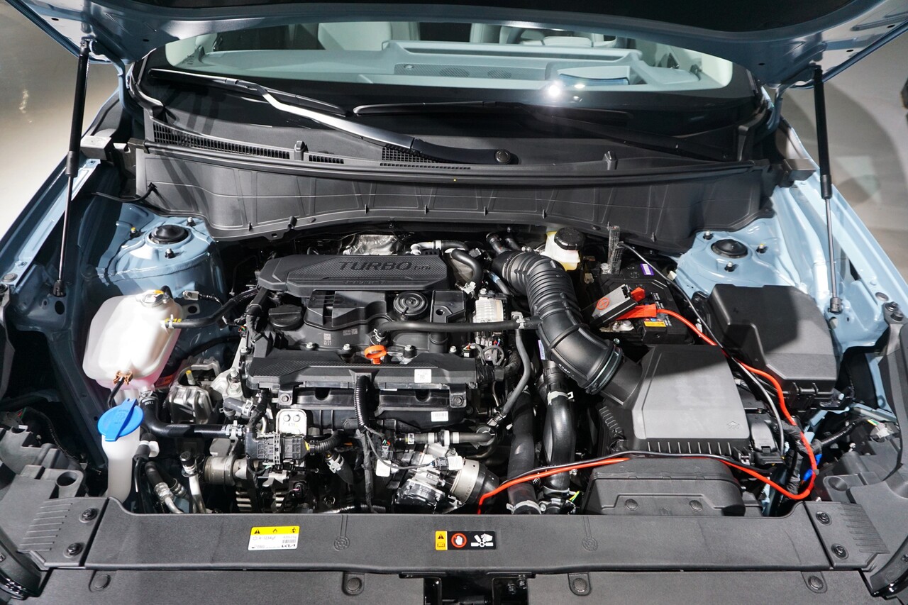 기아 더 뉴 셀토스 1.6 터보 엔진. / 허인학 기자