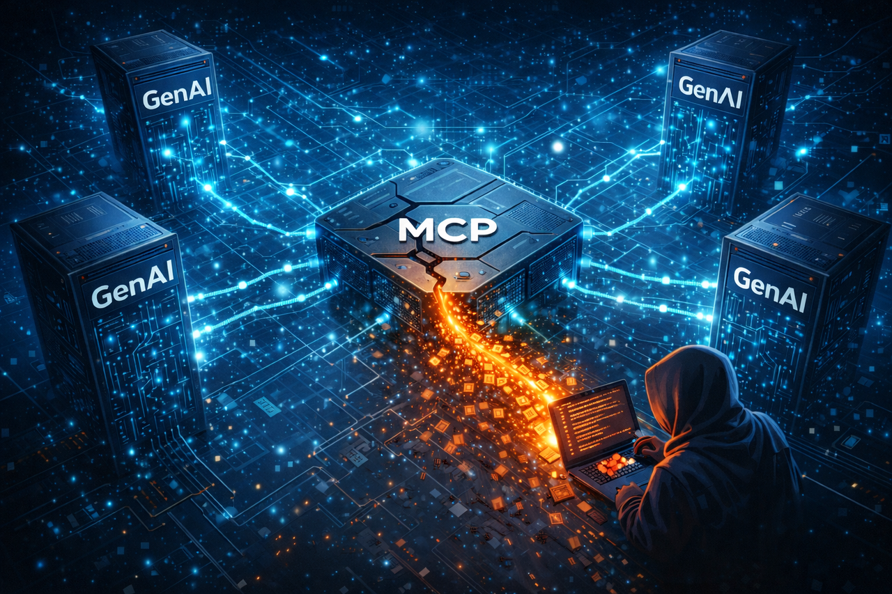 거대언어모델(LLM)과 외부 데이터·도구를 연결하는 MCP(Model Context Protocol) 서버의 보안 취약성이 지적되고 있다. / AI 생성 이미지