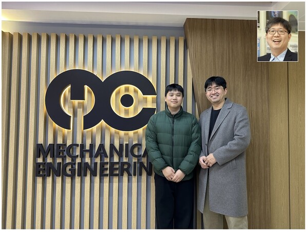 (왼쪽부터) 김지태 교수 (KAIST), 스치 후 박사 (제1저자, AI 기반 지능형 설계-제조 통합 연구단, KAIST-포항공대), 노준석 교수 (포항공대) [사진: KAIST]