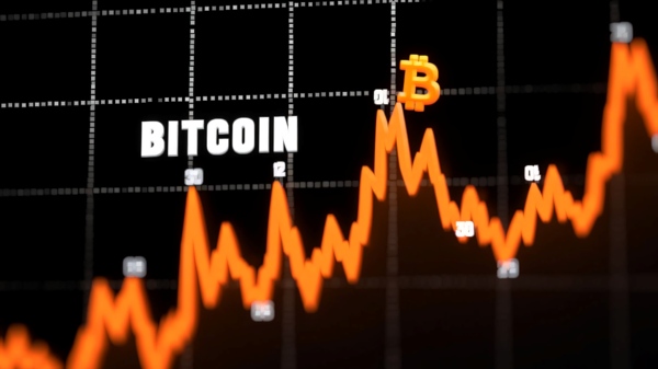 과거 나타났던 비트코인 하락 후 반등 패턴이 재등장할지 관심이 쏠리고 있다. [사진: Reve AI]