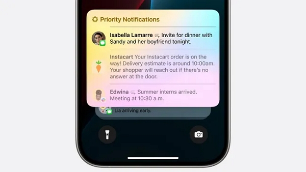 알림 요약 기능 [사진: 애플]