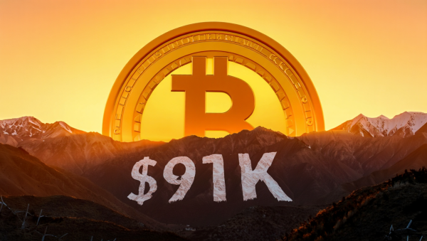 비트코인이 9만1000달러대를 회복했다. [사진: Reve AI]