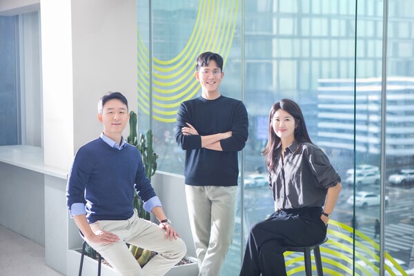 좌로부터 오수훈 부사장, 김준영 대표, 윤소연 최고비전책임자(CVO). [사진: 아파트멘터리]