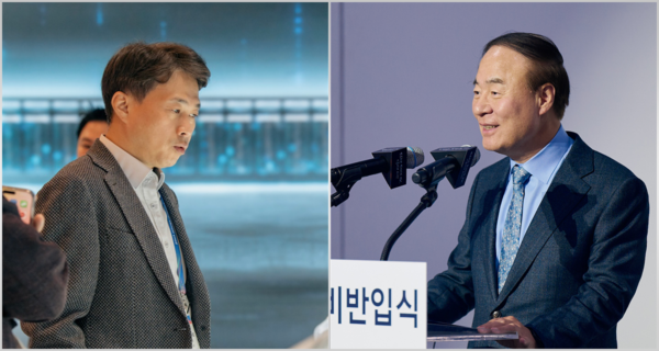 (왼쪽부터) 곽노정 SK하이닉스 대표이사 사장, 전영현 삼성전자 대표이사 부회장 겸 DS부문장 [사진: SK하이닉스, 삼성전자]