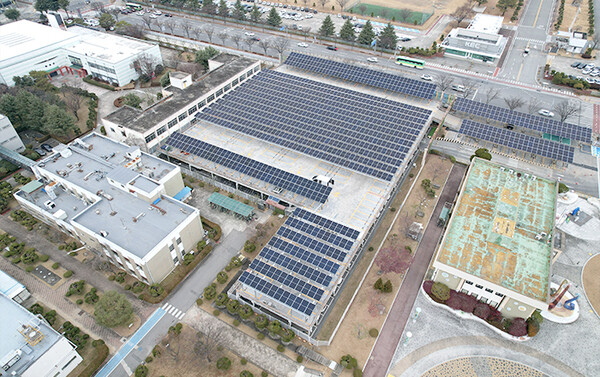  코오롱인더스트리 구미 공장 위 온사이트 PPA 태양광 [사진: 해줌]