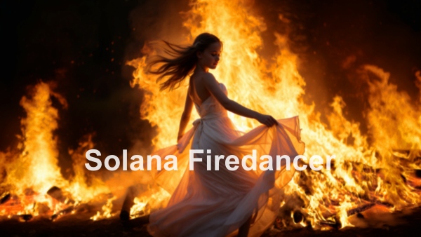 솔라나 블록체인 클라이언트 '파이어댄서'를 표현한 가상 이미지 [사진: Reve AI]
