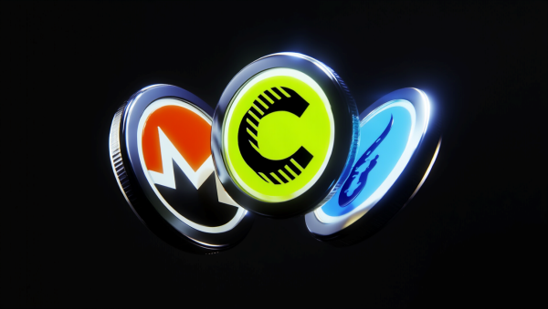 모네로(XMR), 캔톤(CC), 레인(RAIN)이 알트코인 시장을 주도할 3대장으로 관심을 끌고 있다. [사진: Reve AI]