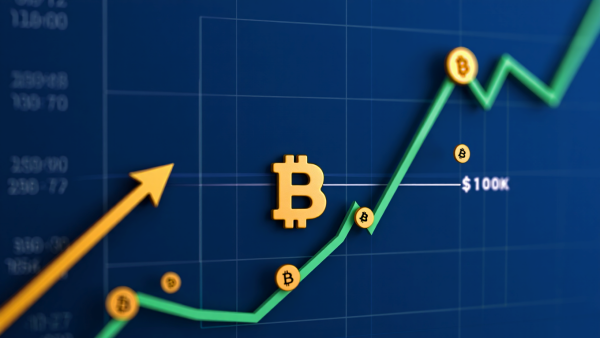 비트코인 ETF로 15억달러가 유입되며, 비트코인 10만달러 가능성이 제기됐다. [사진: Reve AI]