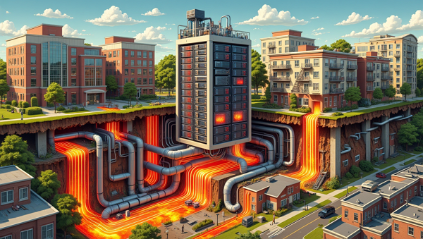 데이터센터가 난방망의 핵심으로 떠오르고 있다. [사진: Reve AI]