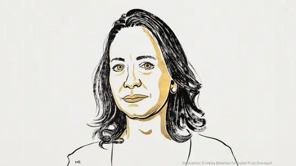 2025년 노벨 평화상 수상자, 마리아 마차도(Maria Corina Machado) [사진: 노르웨이 노벨위원회]