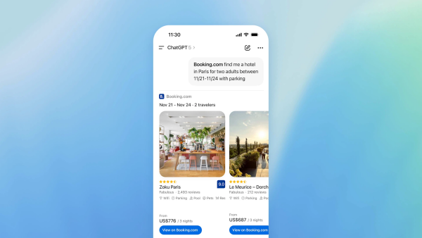오픈AI와 부킹닷컴이 협력해 유럽 중소기업을 위한 AI 교육 프로그램을 출시한다. [사진: 오픈AI]