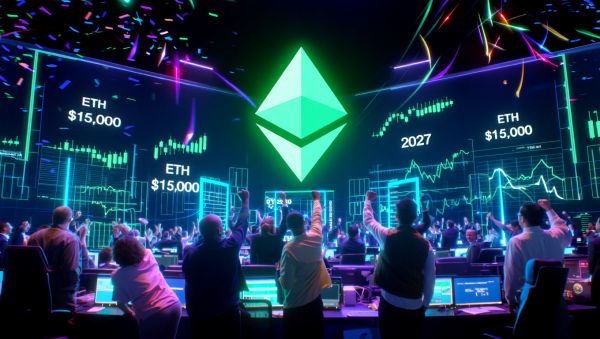 이더리움이 글로벌 금융 시스템의 핵심 인프라로 자리 잡는다면 이더리움의 가치는 1만5000달러를 넘어설 가능성이 크다 [사진: Reve AI]