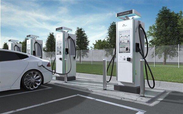 전기차 급속 충전기 V2 200kW [사진: SK시그넷]