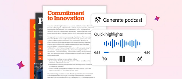 어도비가 아크로뱃에 AI 기능을 추가했다. [사진: 어도비]