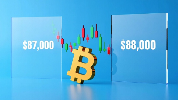 비트코인이 8만7000~8만8000달러 박스권에서 좀처럼 벗어나지 못하고 있다. [사진: Reve AI]