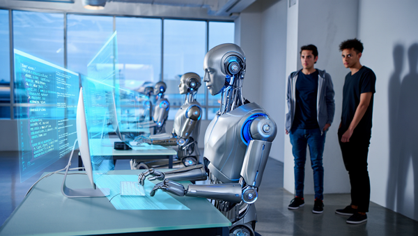 AI 확산으로 신입 채용이 줄고 있다. [사진: Reve AI]