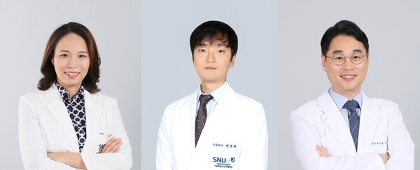 [붙임] (좌측부터) 안과 정호경 교수, 신경외과 변윤환 교수, 이비인후과 홍승노 교수