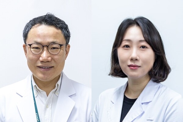 [사진] (왼쪽부터) 이대서울병원 암센터 외과 강경호·김혜지 교수