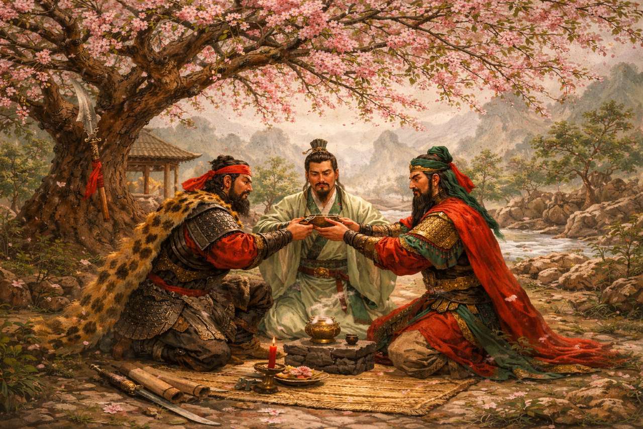 삼국지 속, 도원결의 장소 / 사진=AI활용 이미지