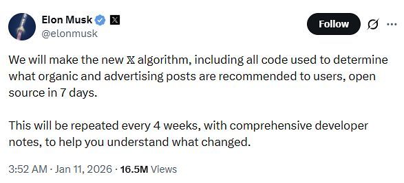 引用：X＠elonmusk